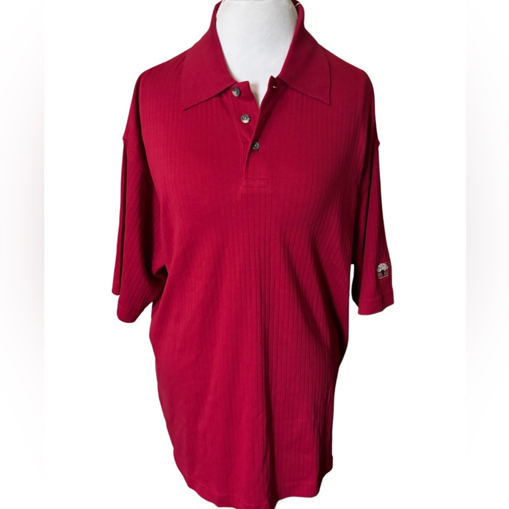 Tehama Clint Red Golf Shirt Size L